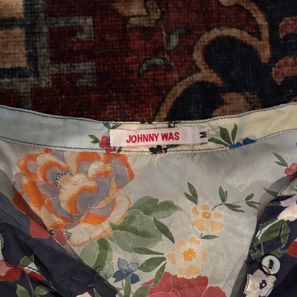 Johnny Was Multicolor Floral Blouse - Picture 3 of 4